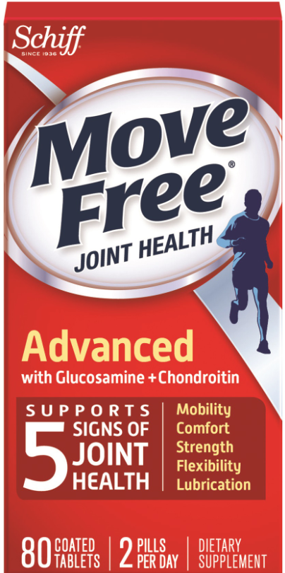 MOVE FREE Advanced with Glucosamine  Chondroitin Tablets
